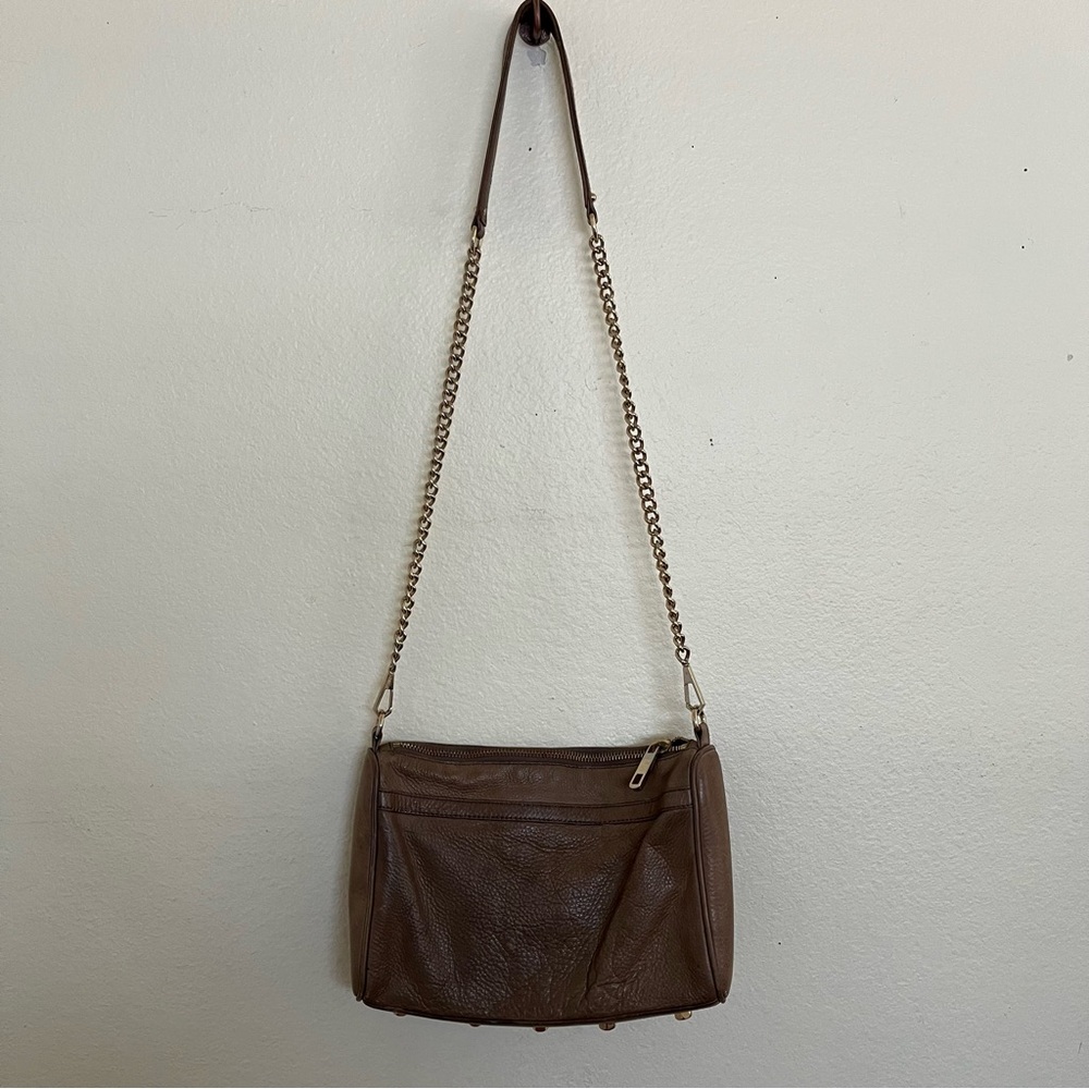 Rebecca Minkoff Tan Leather MAC Crossbody Bag - Picture 5 of 12